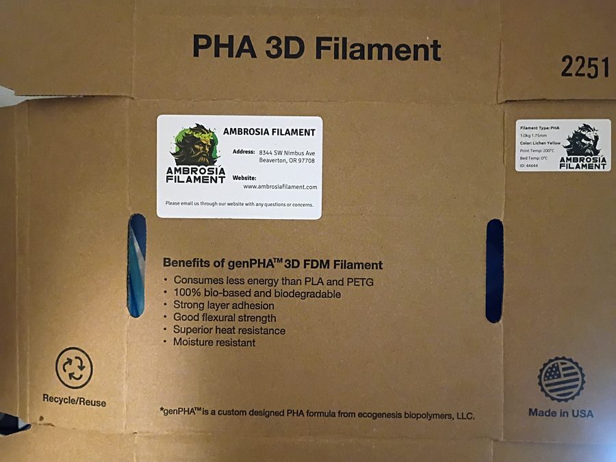 genPHA filament box — benefits list